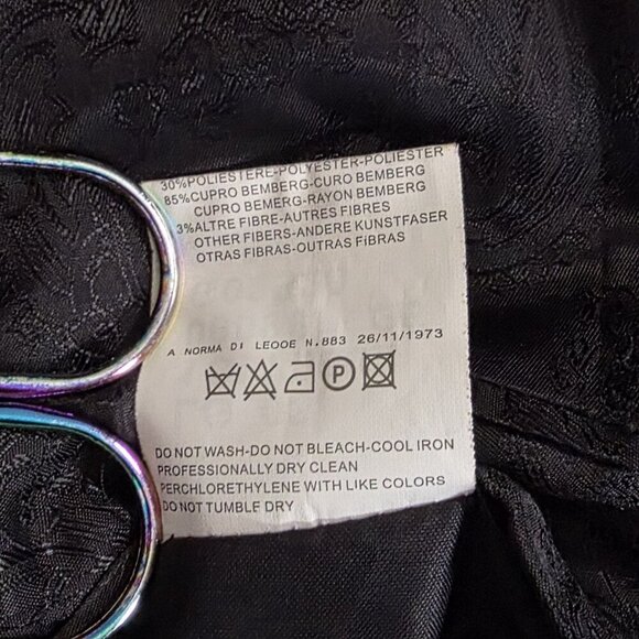 Just Cavalli Coat Men's IT 48 /US XXL Multicolor Fibers 3B Single Vent FLAWS - Picture 16 of 16